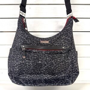 Baggallini | Black Leopard Print Crossbody Bag